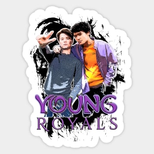 Simon and Wilhelm from the TV show - Young Royals Sticker